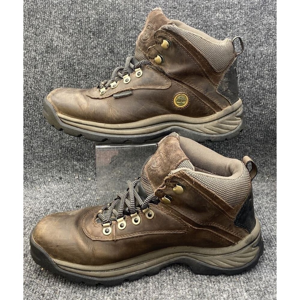 Timberland White Ledge Waterproof Hiking Boots Brown Leather 12668 Womens 9.5 M